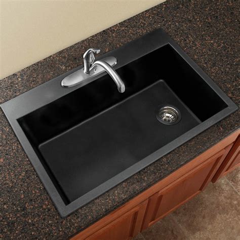 33 x 22 drop-in kitchen sink single bowl